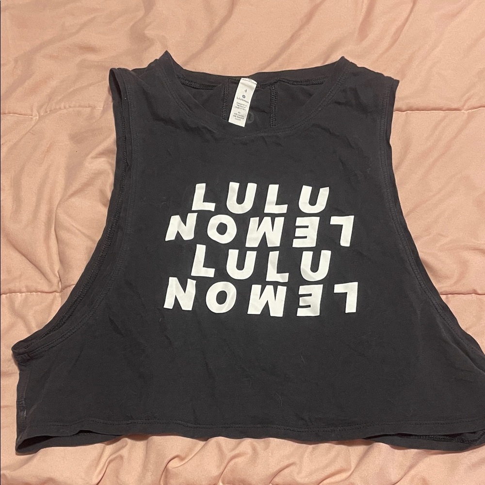 lululemon athletica Black Muscle Tee